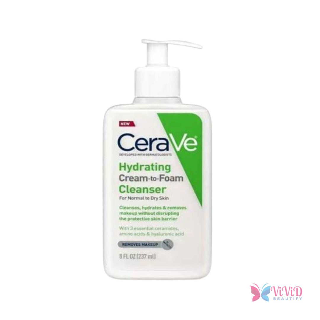 Cerave Hydrating Cream-to-Foam Cleanser 237 ml (USA)