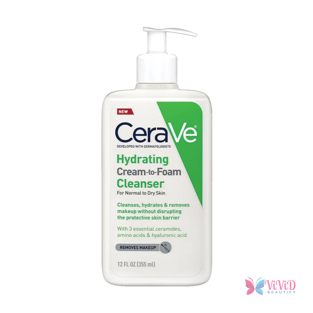 Cerave Hydrating Cream-to-Foam Cleanser 355ml