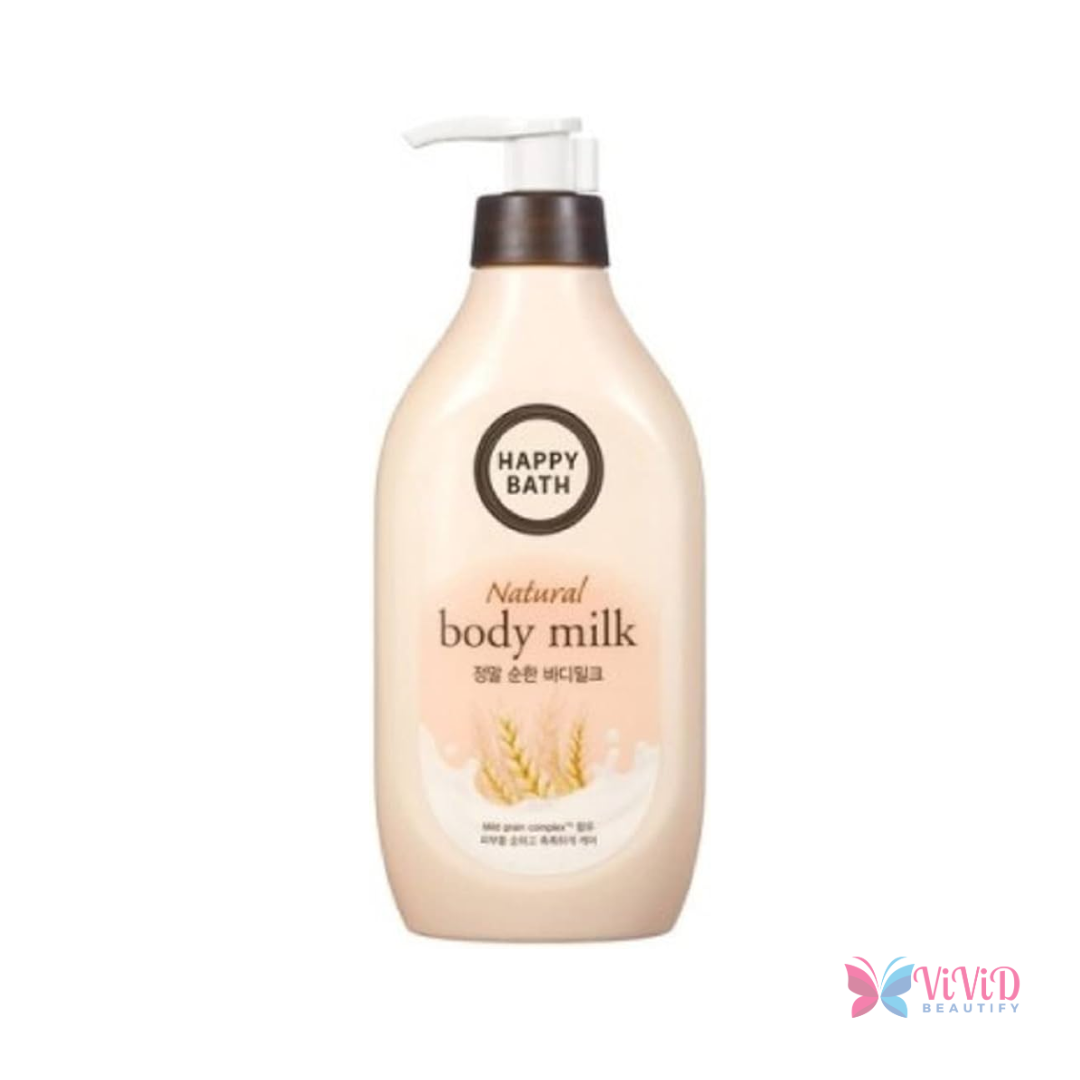 Happy Bath Natural Body Milk – Rice Extract 450 ml