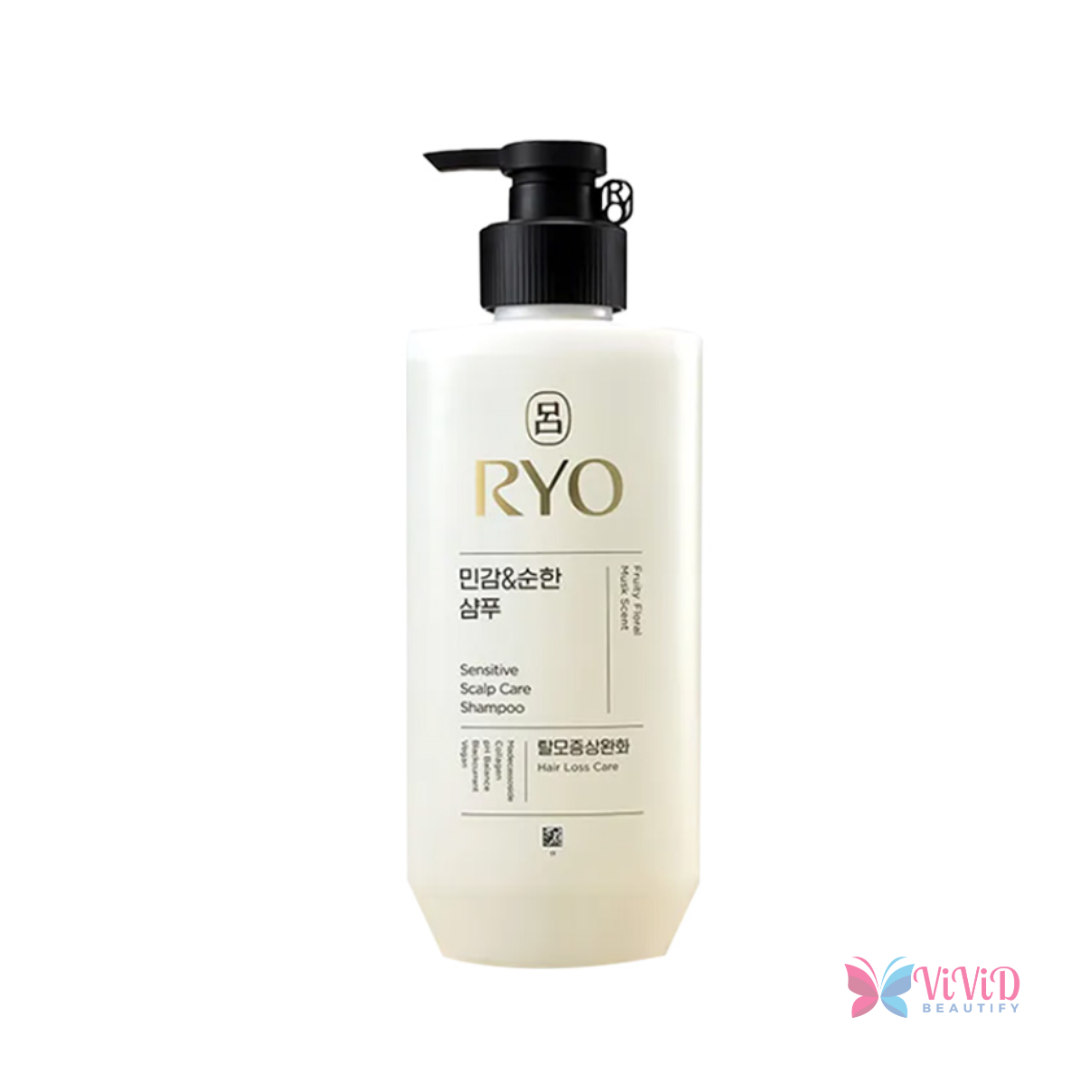 Ryo Sensitive Scalp Care Shampoo – Fruity Floral Musk Scent 450 ml