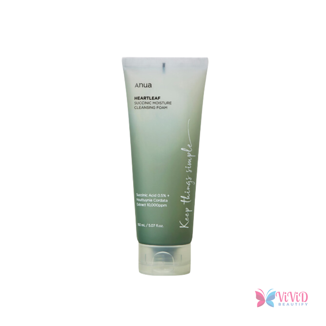 Anua Heartleaf Succinic Moisture Cleansing Foam 150ml