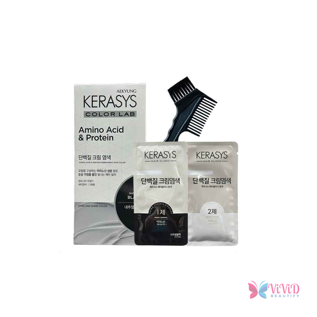 Kerasys Amino Acid & Protein Permanent Hair Color - Natural Black