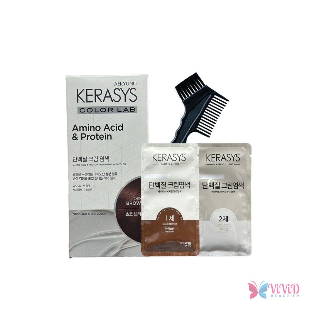 Kerasys Amino Acid & Protein Permanent Hair Color - Choco Brown