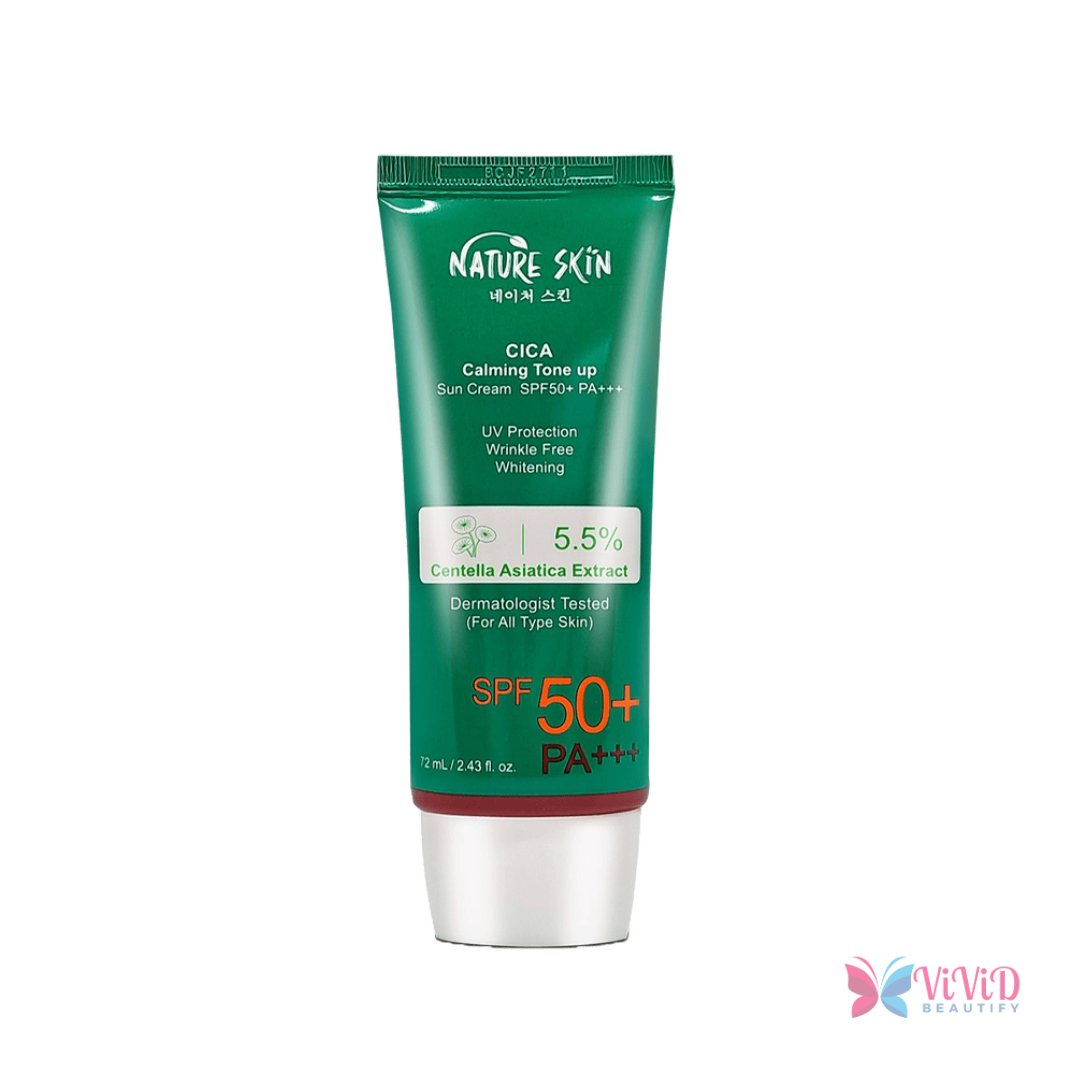 Nature Skin Cica Calming Tone Up Sun Cream SPF50+ PA+++