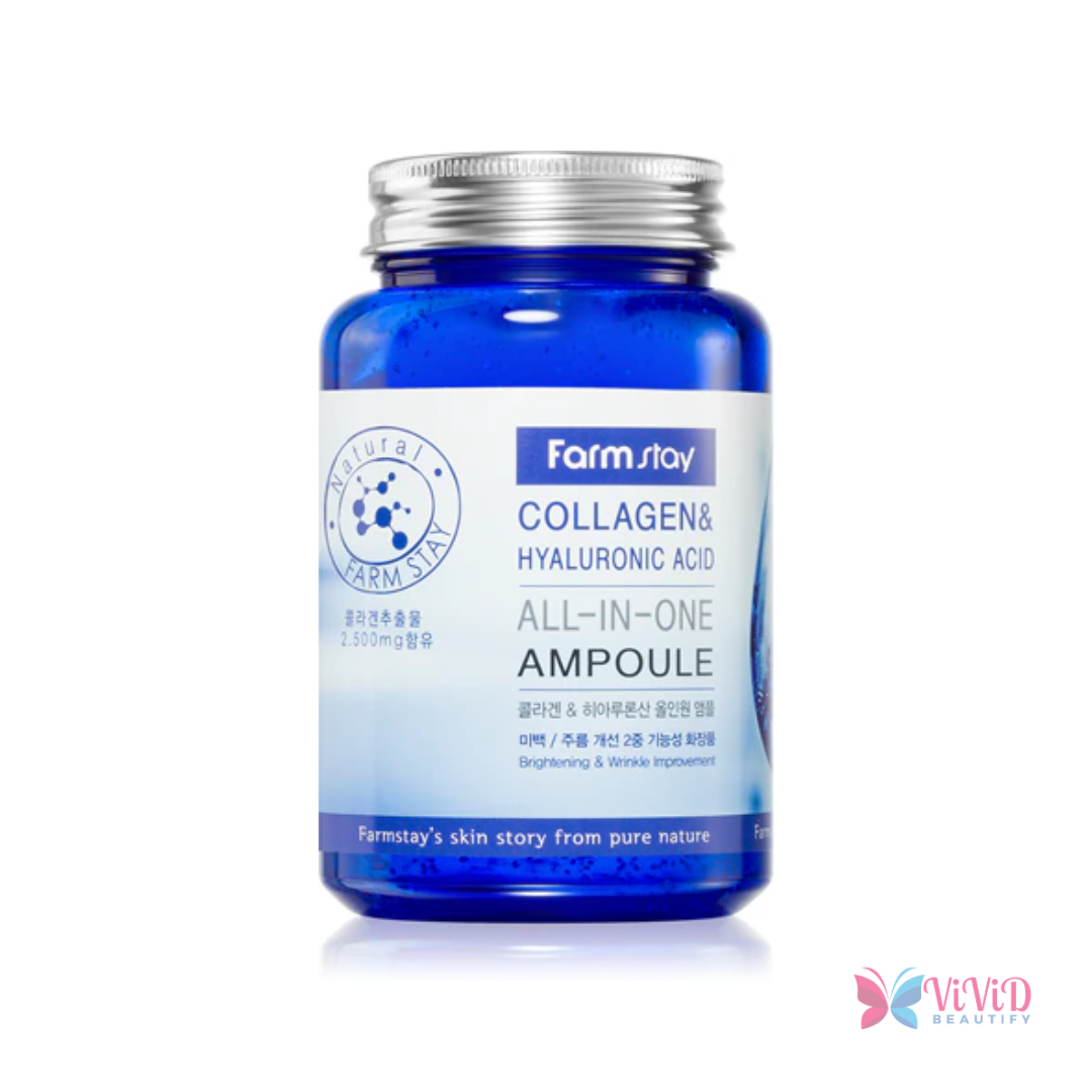 FARMSTAY Collagen & Hyaluronic Acid All in one Ampoule 250 ml