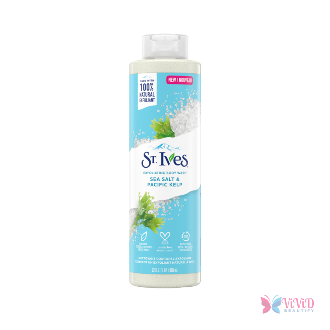 St. Ives Sea Salt & Pacific Kelp Exfoliating Body Wash 650ml