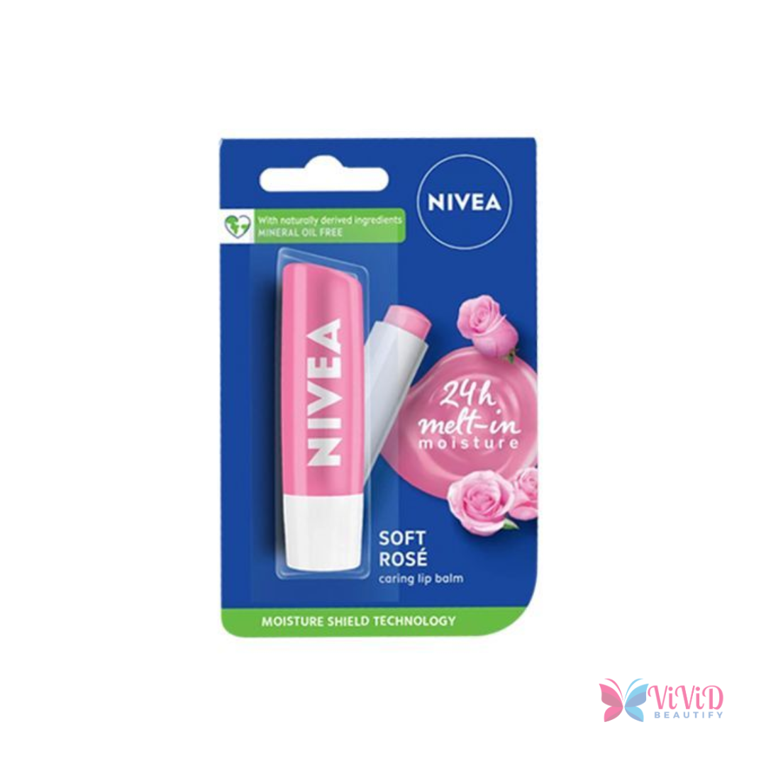 Nivea Soft Rose Lip Balm 4.8g