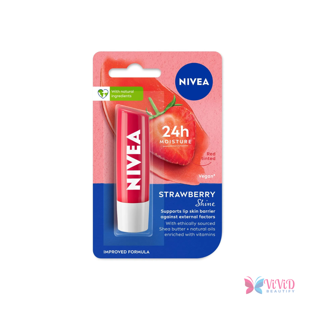 Nivea Strawberry Shine Lip Balm 4.8g