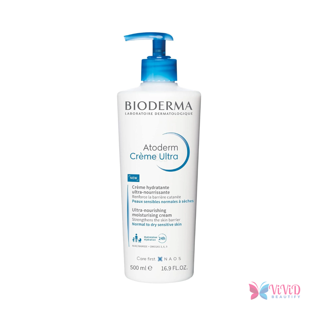 Bioderma Atoderm Ultra-Nourishing Cream for Normal to Dry Sensitive Skin 500ml