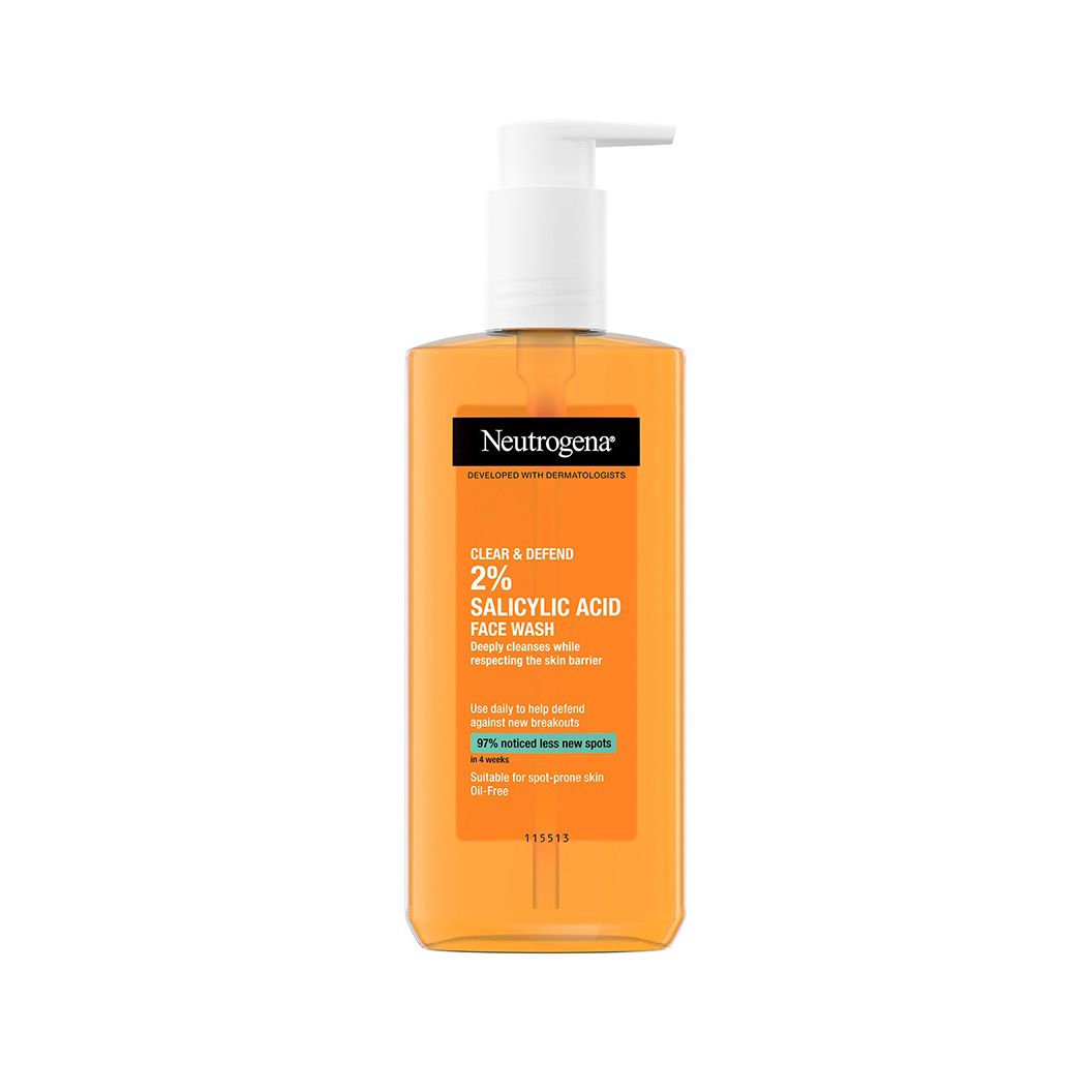 Neutrogena Clear & Defend 2% Salicylic Acid Face Wash 200ml