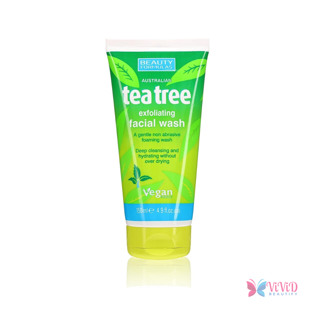 Beauty Formulas Tea Tree Exfoliating Facial Wash 150ml