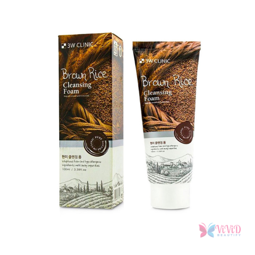 3W Clinic Brown Rice Cleansing Foam 100 ml