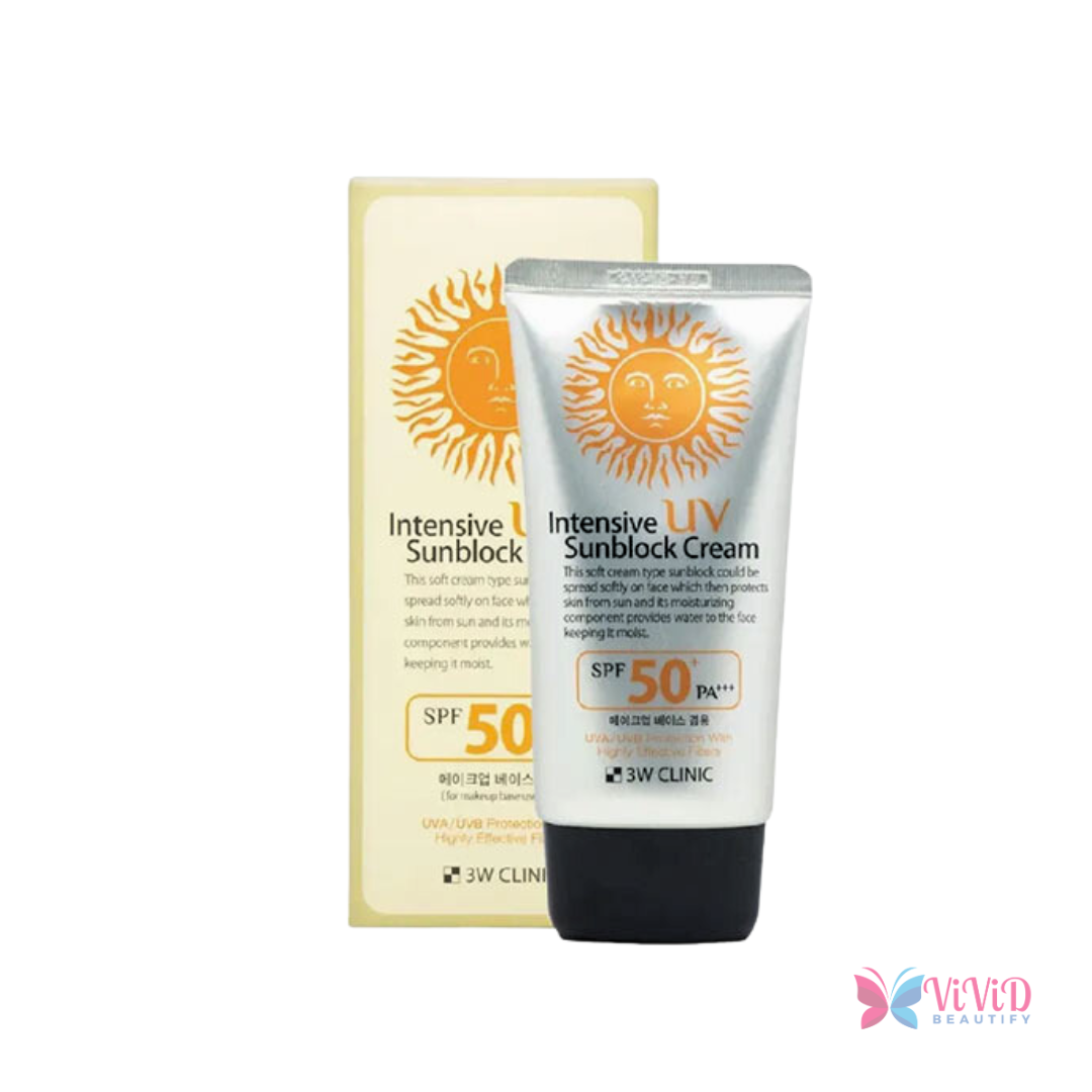 3W Clinic Intensive UV Sunblock Cream SPF50+ Pa+++ - 70ml