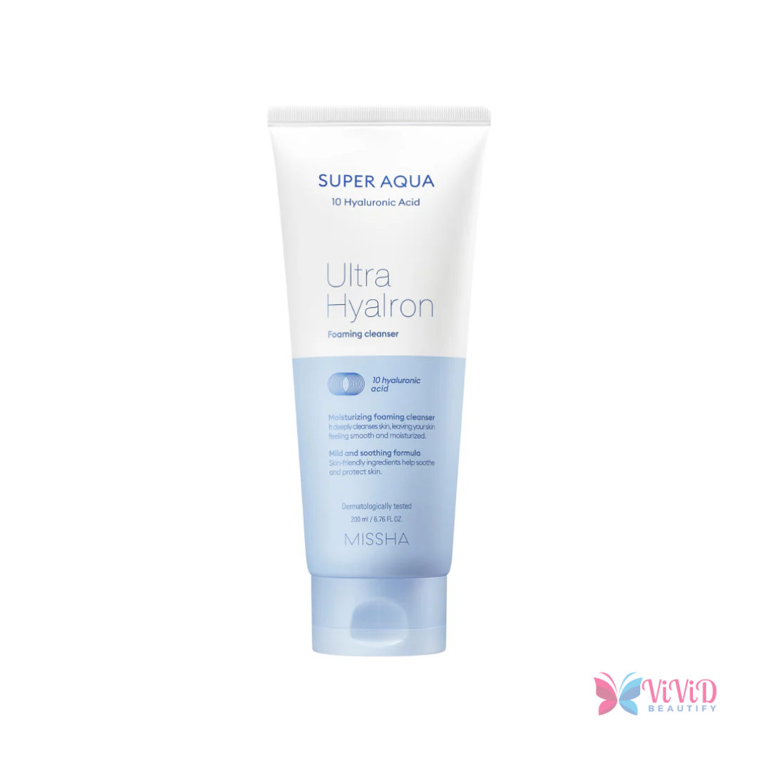 Missha Super Aqua Ultra Hyalron Foaming Cleanser 200 ml