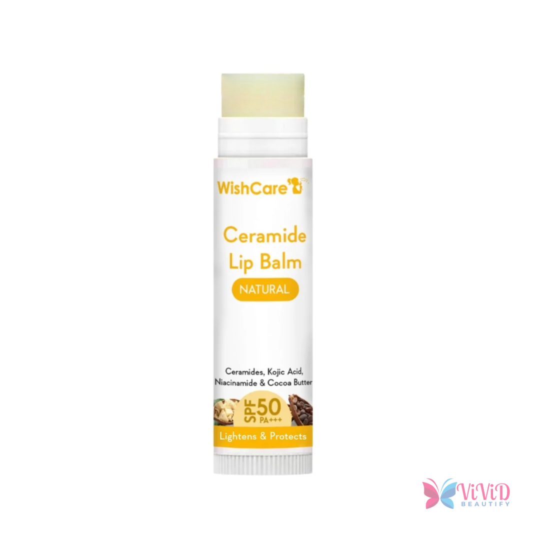 WishCare Ceramide Lip Balm with SPF 50 PA+++ (Untinted) 5g