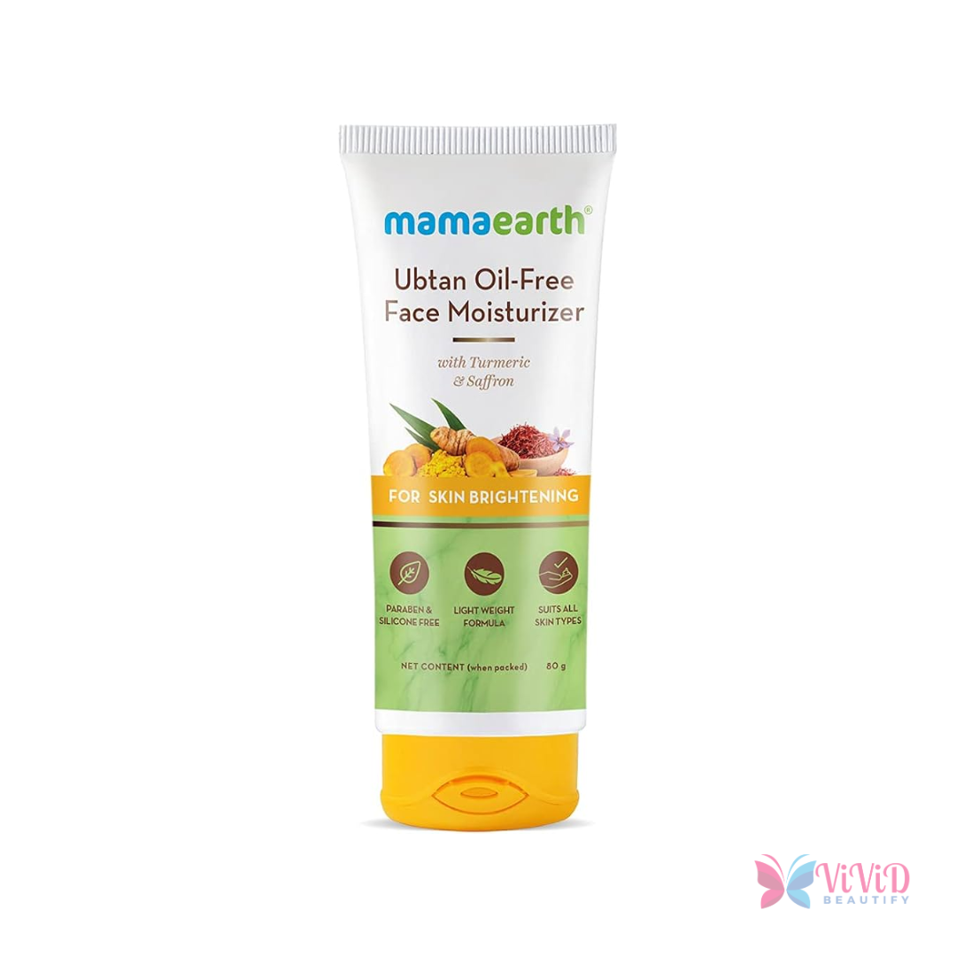 Mamaearth Ubtan Oil Free Face Moisturizer for Skin Brightening 80ml