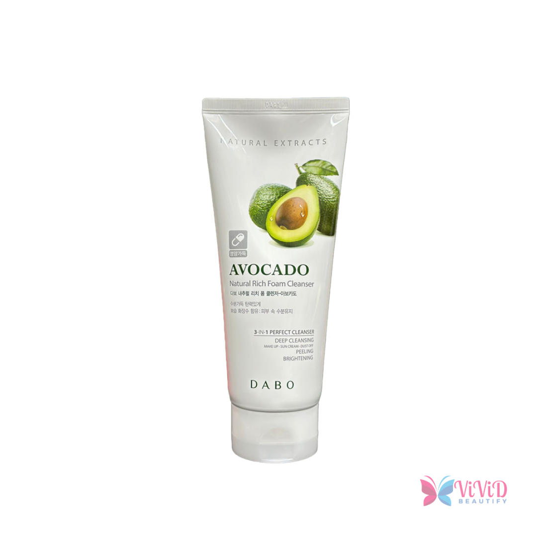 Dabo Natural Rich Foam Cleanser Avocado 180 ml