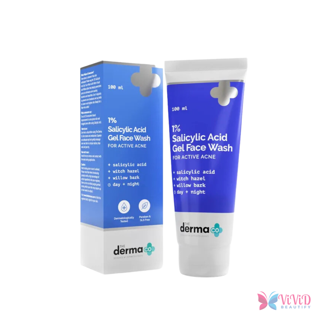 Derma Co 1% Salicylic Acid Gel Face Wash with Salicylic Acid 100ml