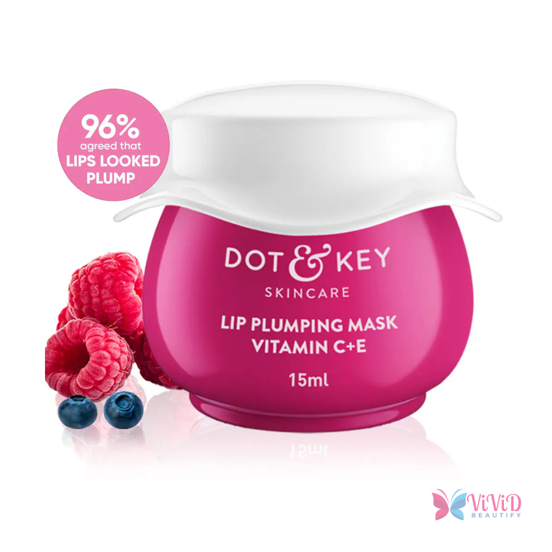 Dot & Key Lip Plumping Mask Vitamin C+E Wild Barries & Pomegranate Max Tinted 15ml