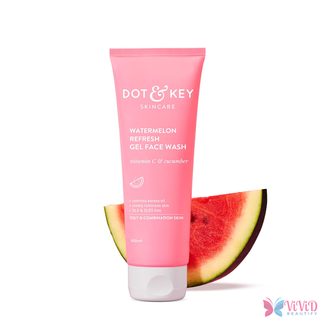 Dot & Key Watermelon Refresh Gel Face Wash For Oily Skin 100ml