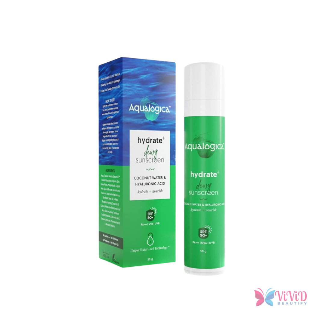 Aqualogica Hydrate+ Dewy Sunscreen SPF 50 PA+++ 50g